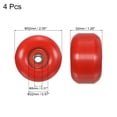 thumbnail image 2 of Unique Bargains Roues de Planche à Roulettes 52mm avec Roulements Roues de Rue pour Skateboards Roue de Croisière 95A, Rouge Lot de 4, 2 of 4