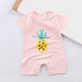 thumbnail image 2 of KPOPLK Unisex Baby Boy Girl Romper with Animal Print Short Sleeve Cotton Jumpsuit Soft Bodysuit One-Piece Clothes for 0-36 Months Size 18-24 Months,Pink, 2 of 4