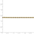 thumbnail image 5 of 14K Yellow Gold necklace Rope chain Diamond-cut 30 in 2.25 mm, 5 of 5