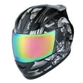 thumbnail image 3 of 1Storm Motorcycle Bike Full Face Helmet Mechanic HJDJ11 + Motorcycle Bluetooth Headset: Skull Black, 3 of 6
