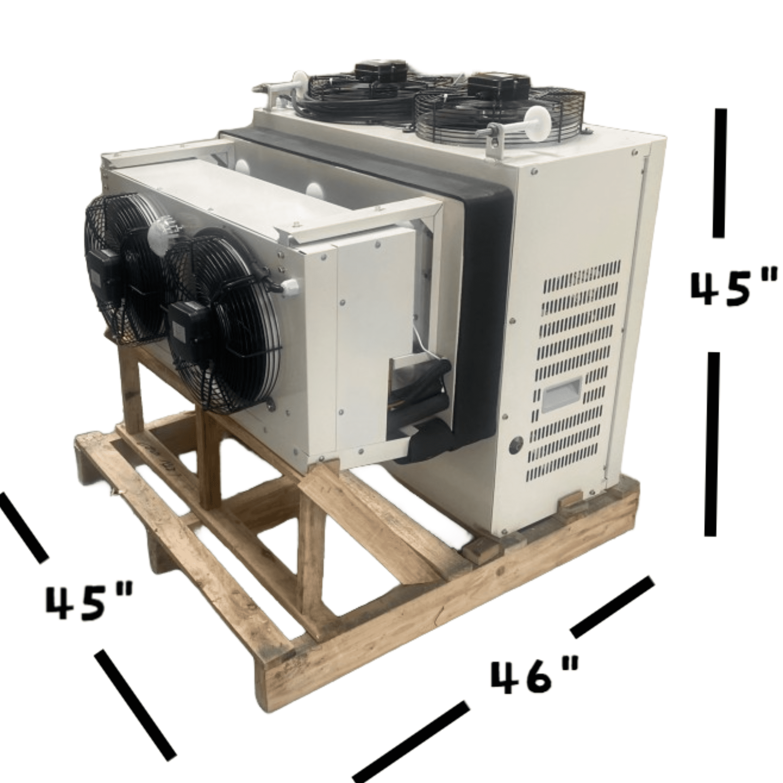 Commercial Heavy-Duty 3 HP Walk-In Cooler Refrigeration Complete System, Refrigeration Cooling System