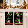 thumbnail image 4 of Christmas Tea Towels, Santa Elf Cotton Kitchen Towel 18.9 × 27.5 Inch, Quick Drying Dish Cloth for Party Anniversary Holiday Decoration Housewarming, 4 of 6