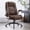 Brown, variant on 400LBS Ergonomic Home Office Desk Chair with Flip-up Armrests, Fabric Executive Office Chair with Adjustable Lumbar Support, Lockable Wheels, High Back Computer Chair for Home Office