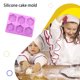 thumbnail image 4 of Bewildely Molde de silicona de 6 rejillas, postre de Chocolate, Fondant, decoración de pasteles, molde para hornear, herramientas, postres, magdalenas, Cocina y Comedor Bewildely HA080586-00, 4 of 6