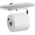 thumbnail image 3 of Kohler K-27128 Occasion Wall Mounted Euro Toilet Paper Holder - Matte Black with Moderne, 3 of 7