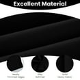 thumbnail image 6 of Lux Decor Collection Blackout Curtains for Bedroom, Set of 2 Curtains for Living Room, Thermal Insulated Blackout Curtains - 42"x63" - Black, 6 of 11