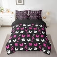 thumbnail image 2 of Castle Fairy Teens Butterflies Twin Bedding Sets,Breast Cancer Bedding Comforter Set, 2 of 8