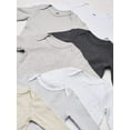 thumbnail image 2 of Hudson Baby Cotton Long-Sleeve Bodysuits, 7-Pack, Newborn-24 Months, 2 of 7