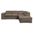 thumbnail image 2 of Kavi Fabric Sleeper Sectional Sofa w/2 Pullout Stools - Brown, 2 of 7