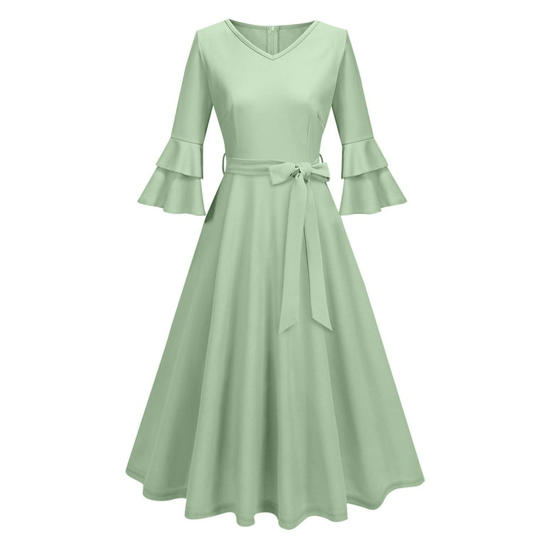 sachin and babi light blue dress The 5 Best Flats To Wear With An Evening Dress main image 0
