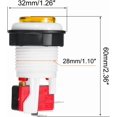 thumbnail image 2 of PinesC Starts Arcade Buttons ABS Micro Switch Round Bracket Button for Arcade Machine Video Games Parts DC 12V Yellow Yellow, 2 of 5