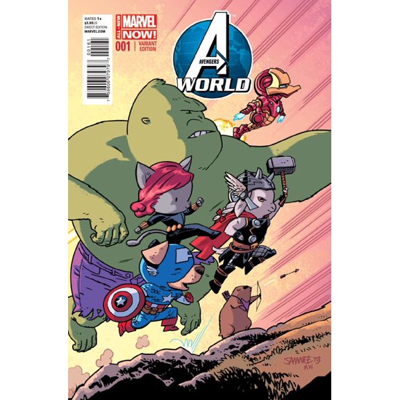 Avengers World #1E VF ; Marvel Comic Book