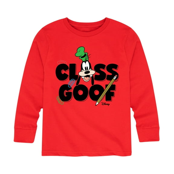 Mickey & Friends - Class Goof - Youth Long Sleeve Graphic T-Shirt