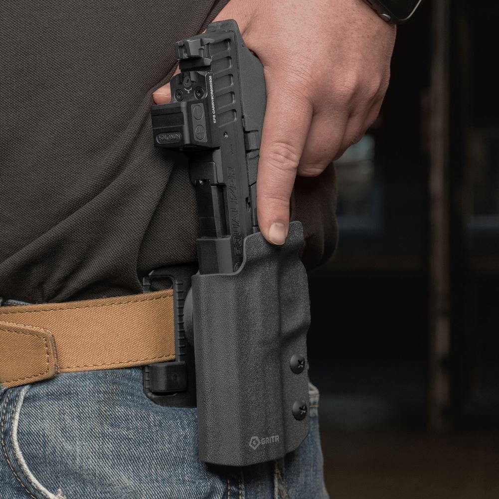 GRITR OWB Kydex Left Hand Holster for S&W M&P Shield EZ 9/380/Equalizer