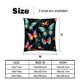 thumbnail image 5 of Butterfly Throw Pillow - Velvet Pillow Inserts Covers with Unique Patterns - Set of 2 - Available in 16x16, 18x18, 20x20 Inches for Various Occasions, 5 of 6