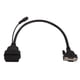 thumbnail image 3 of Enchufe adaptador de diagnóstico, cable adaptador OBD, cable adaptador OBD de 16 pines, cable adaptador de diagnóstico, compacto y liviano, 3 of 9