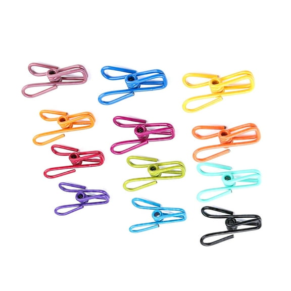 FUEENIRVA Multi Purpose Stainless Steel Clothes Pegs Assorted Color 20PCS