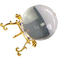 NICEXMAS Clear Crystal Sphere with Base Home Tabletop Decoration  1Set