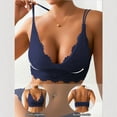 thumbnail image 5 of Womens Lace Lingerie Bra, Soft Deep V Push up Brassieres, Comfortable No Underwire Support Lingeries, 5 of 7