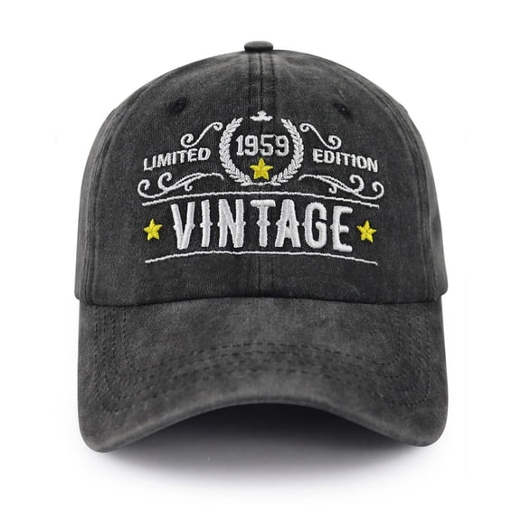Mens Hats Unisex Baseball Classic Distressed Print Adjustable Dad Casual Sun Outdoor Vintage Ball Caps Black L