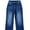 A Bluing, variant on DOKOTOO Women's High Waisted Jeans Stretchy Comfort Fit Flared & Straight Leg Trendy Raw Hem Loose Fit 90s Retro (Plus Size Available)