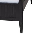 thumbnail image 5 of Baxton Studio Primrose Mid-Century Black Fluted Wood King Size Canopy Bed, 5 of 18