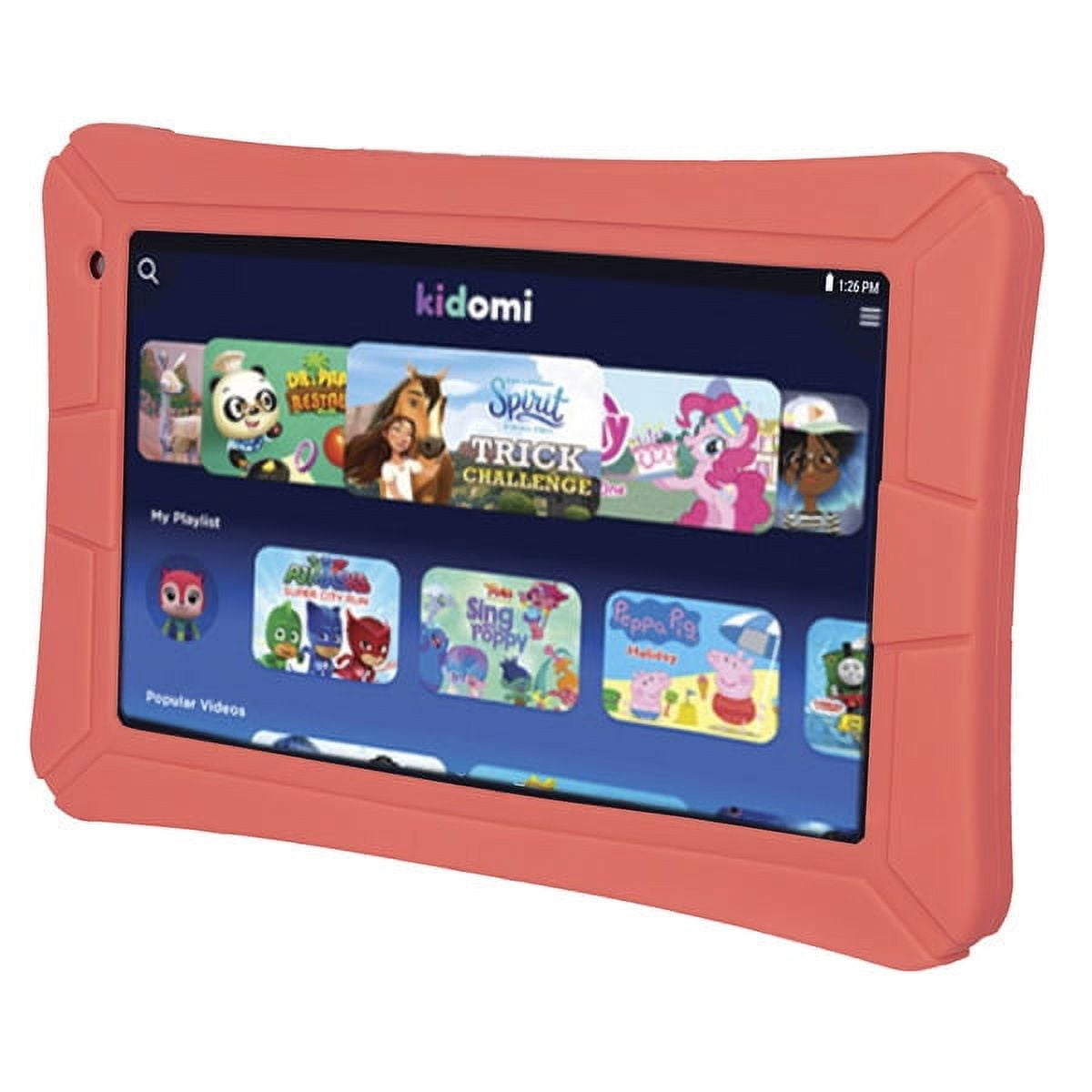 HighQ Learning Tab Jr., 7" Tablet 8GB (Wi-Fi), with Kidomi Free Trial, Gel Case Included, Red