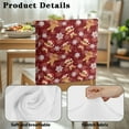 thumbnail image 7 of Xoenoiee Santa Hat Gingerbread Man Snowflake Print Chair Back Cover Washable Dining Chair Slipcovers Anti-Dust Removable Stretch Chairs Protector for Kitchen Christmas Decor, 1 Pack, 7 of 7