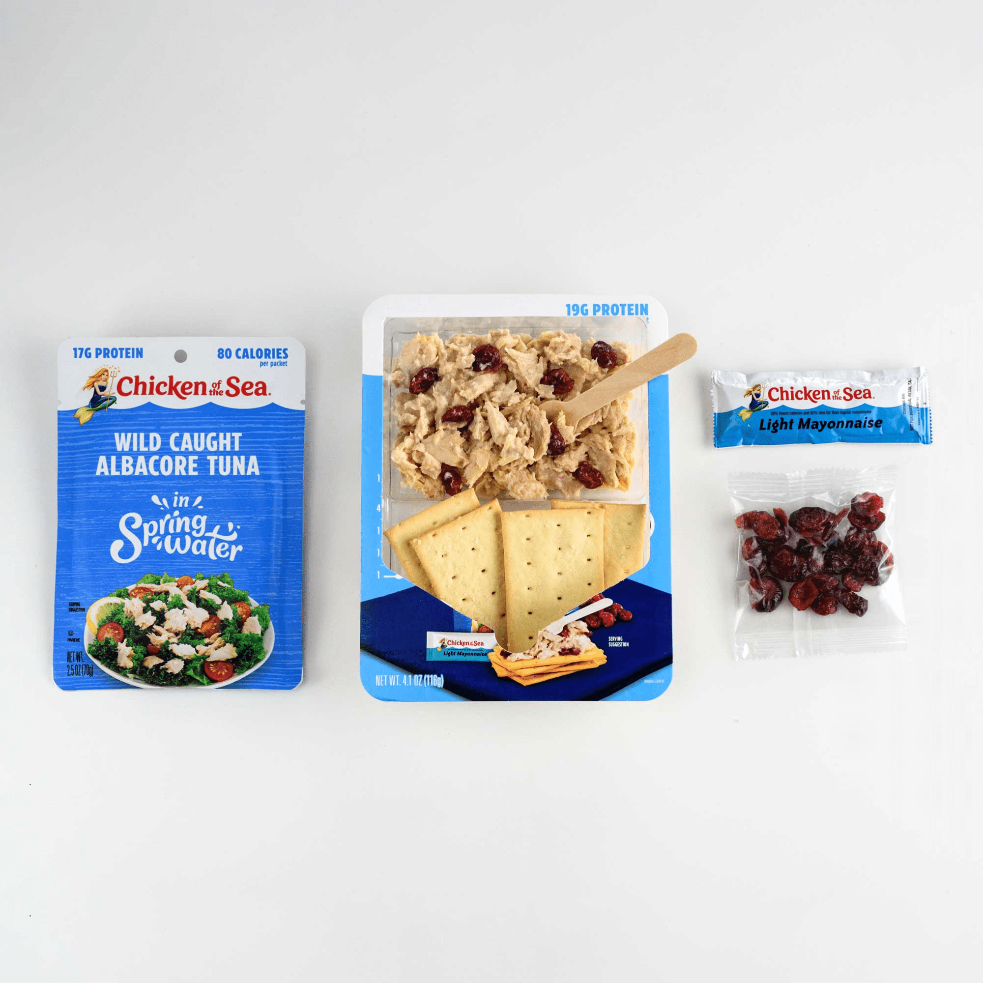 (3 pack) Chicken of the Sea Packet Up! White Tuna Salad Kit 4.1 oz