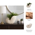 thumbnail image 5 of Decorative Resin Shell Sculpture for Home or Bathroom Decor - Ornaments for Office Room and Living Room Decor - Sculptural Figurine for Shelf and Coffee Table Display - 14", Ivory & Tan, 5 of 8