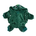 thumbnail image 1 of Ropa para perros Ropa suave y cálida para mascotas Chaqueta Abrigos para clima frío con capucha de lana Fancy S Zulema Disfraz de dinosaurio, 1 of 8