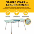 thumbnail image 4 of Truck Easter Table Cloths for 8 Foot Rectangle Tables, Spring Floral Eggs Gnomes Wooden Patio Waterproof Elastic Fitted Tablecloths, Washable Rectangular Table Cover for Camping, 4 of 8