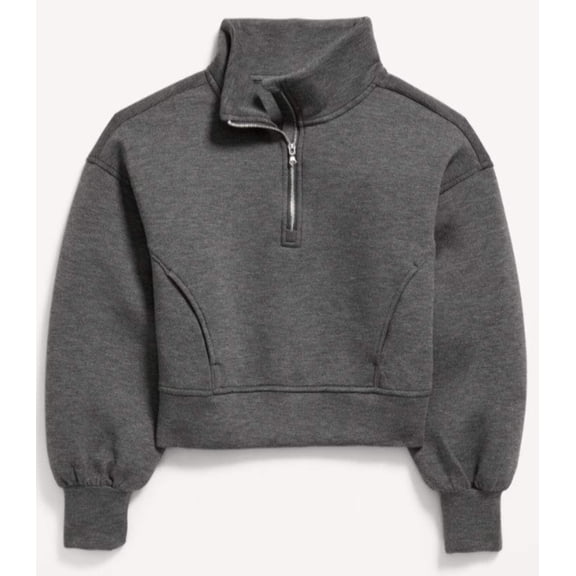 Old Navy Half-Zip Bounce Fleece Pullover Sweatshirt for Girls 804094