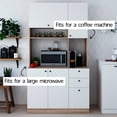 thumbnail image 5 of Living Skog 71 in. Pantry Kitchen Storage Cabinet Large Height 71 in. Length 37 in. Width 19 in., Black Brown, 5 of 5