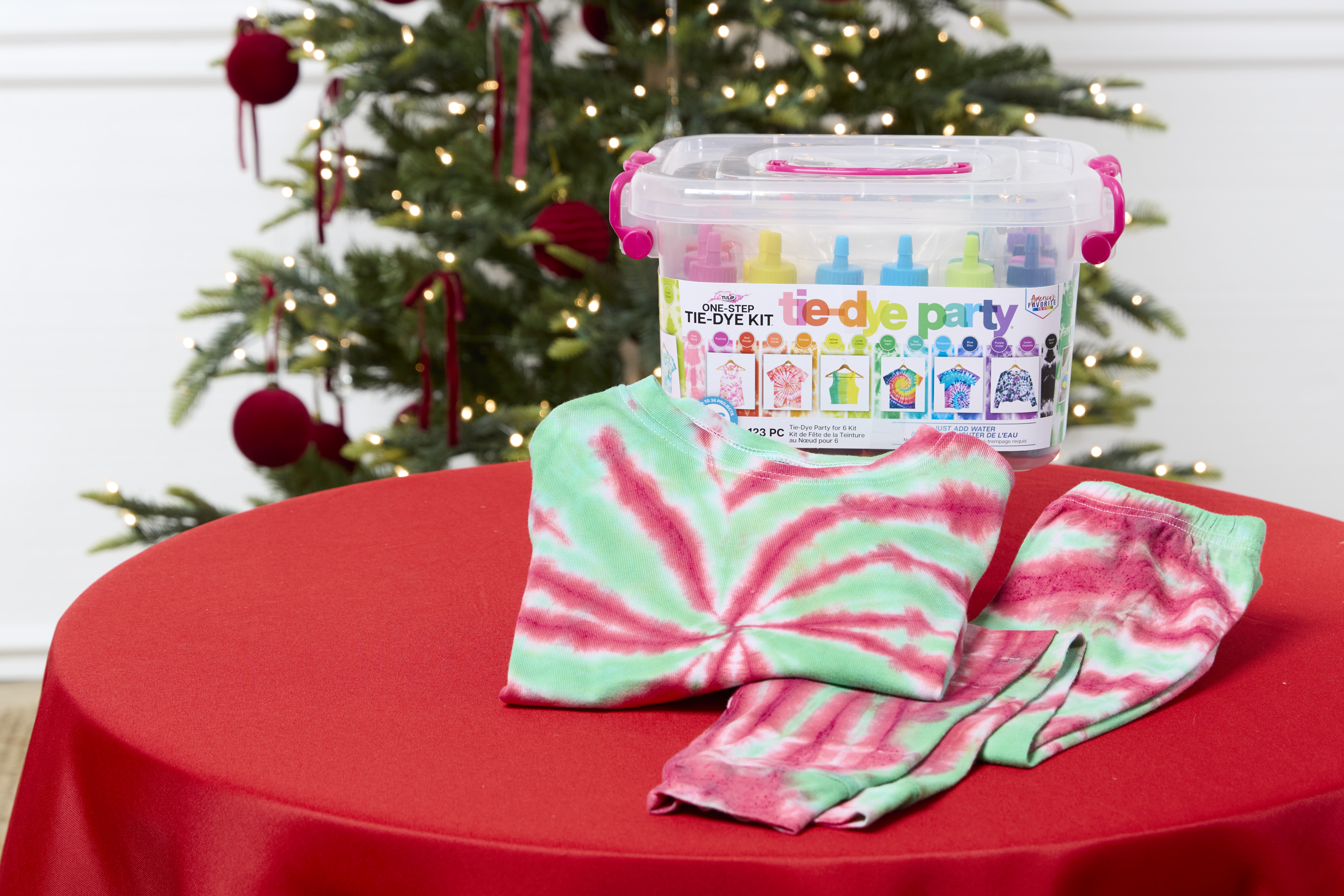 Kit Tie Dye 12 Couleurs - Teinture Tissu Chemise DIY - Avec Élastiques, Gants, Nappe - Pour Débutants - 4