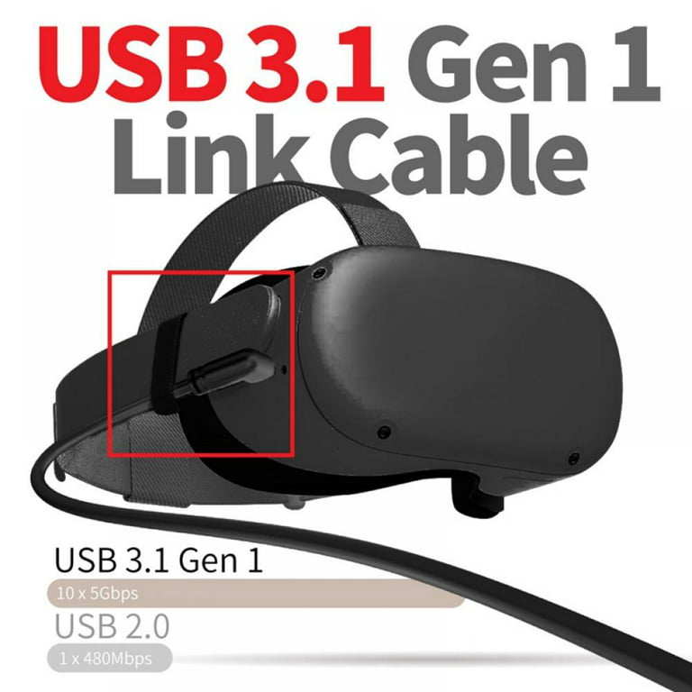 VakiReyy 16FT Link Cable for Oculus Quest 2, Link Cable for Quest 2 High  Speed Data