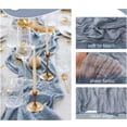 thumbnail image 3 of Pyhodi Boho Table Runner, Soft 10ft Romantic Gauze Table Runner, for Wedding Birthday Party, Everyday Polyester Table Runner, Machine Washable & Easy Care, 3 of 7