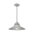 thumbnail image 2 of RRRC18-GA Millennium Lighting R Series - 1 Light Cord Hung Railroad Pendant-10 Inch Tall and 18 Inch Wide-Galvanized Finish    -Traditional, 2 of 5