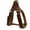 Brown, variant on Genuine Leather Medium 18.5"-22" Chest 3/4-inch Wide Adjustable Dog Step-in Harness Brown