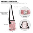 thumbnail image 6 of HELLHERO Crossbody Bags Cat Paw Print Pattern with Zipper Closed Crossbody Small Bags for Men, Women, 6 of 7
