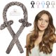 thumbnail image 1 of Create Natural Soft Waves Overnight with this Heatless Curling Rod Hairband Ribbon and Claw Clip!, 1 of 5