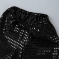 thumbnail image 4 of Alvivi Kids Girls Shiny Sequins Harem Pants Hip Hop Trousers Street Dance Wear Performance Costumes Black 7-8, 4 of 7