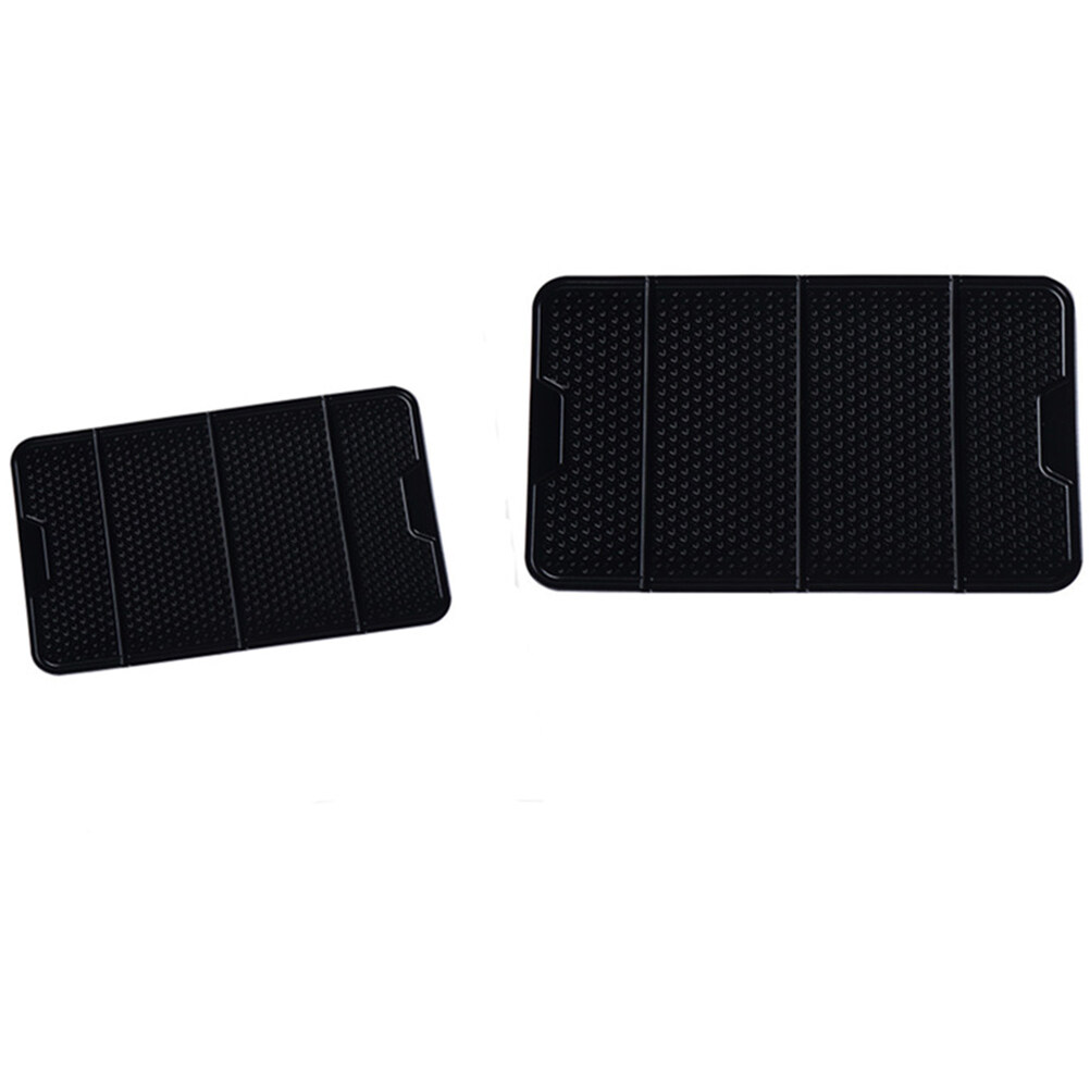 OUNONA Foldable Desktop Phone Stand Phone Stand Holder Pad PU Black 1Pack