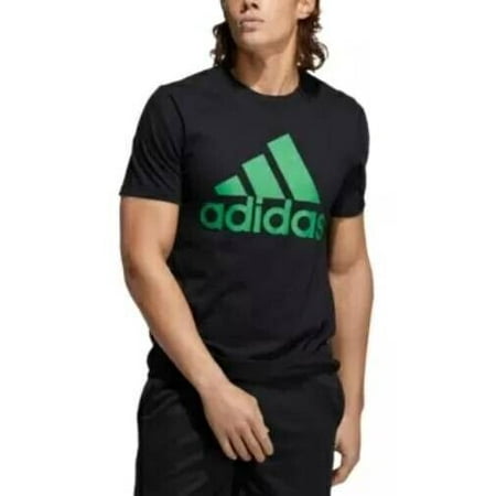 ADIDAS Men's Badge of Sport Logo T-Shirt Size L black MSRP $25