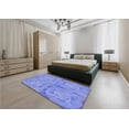 thumbnail image 4 of Ahgly Company Indoor Square Patterned Denim Blue Area Rugs, 6' Square, 4 of 6