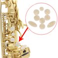 thumbnail image 1 of LOLIPPYY 9 Pcs Boutons Ronds en Mica Blanc pour Réparation de Saxophone Alto Kit d'Entretien, 1 of 8