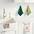 thumbnail image 4 of RITZ 100% Cotton Summer Kitchen Towels, Set of 4, Turtle Foliage Dish Towels Set, 4 of 6