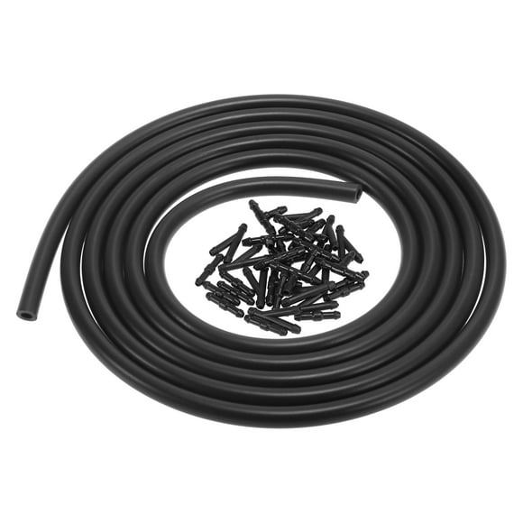 Universal Car Auto Windshield Washer Hose Kit 200cm 6.5ft Windshield Washer Nozzle Hose with Connectors