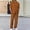 Coffee, variant on IROINNID Men's 2 Piece Summer Outfit Short Sleeve Turndown Collar Button Down Shirt and Straight Leg Pants Set Casual Solid Color Vacation Wear with Drawstring Waist