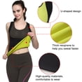 thumbnail image 5 of Htwon Men Women Waist Trainer Vest Body Shaper,Slim Corset Sauna Tank Top,Tummy Fat Burner Tank Top Weight Loss Sport, 5 of 12